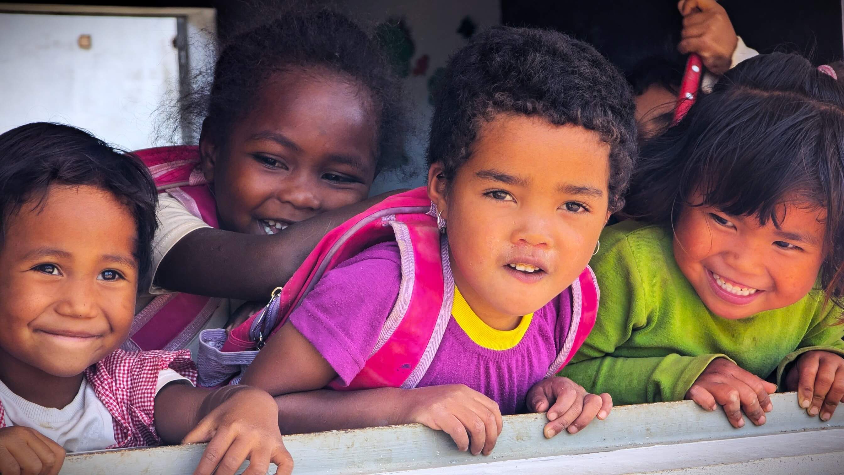 Children in Madagascar education program